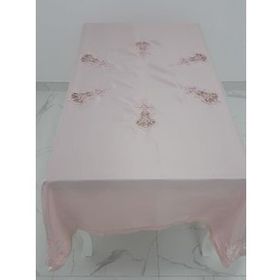 Finezza 1022 170x230 cm Anjelica İncili Güpürlü Monoray Kumaş Pudra Masa Örtüsü