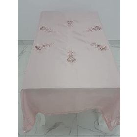 Finezza 1022 170x230 cm Anjelica İncili Güpürlü Monoray Kumaş Pudra Masa Örtüsü
