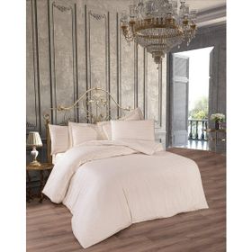 Finezza 1177 200x220 cm 6 Parça Bella Bambu Jakar Kumaş Krem Çift Kişilik Nevresim Takımı