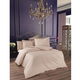 Finezza 1178 6 Parça Bella Bambu Jakar Kumaş Bej Çift Kişilik Nevresim Takımı