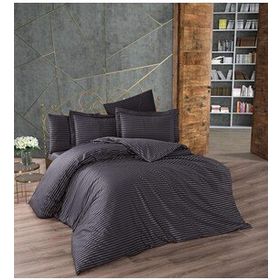 Finezza 1179 6 Parça Bella Bambu Jakar Koyu Gri Çift Kişilik Nevresim Takımı