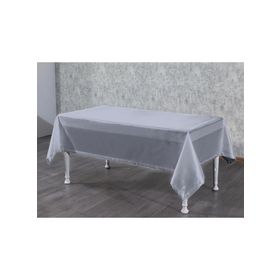 Finezza 140x200 cm Kristal Monoray Kumaş Açık Gri Dikdörtgen Masa Örtüsü