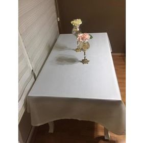 Finezza 140x200 cm Kristal Monoray Kumaş Krem Dikdörtgen Masa Örtüsü