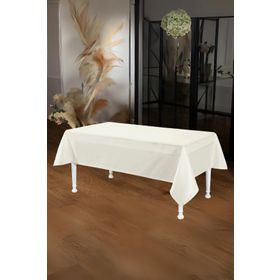 Finezza 140x200 cm Kristal Monoray Kumaş Krem Dikdörtgen Masa Örtüsü
