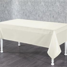Finezza 140x200 cm Kristal Monoray Kumaş Krem Dikdörtgen Masa Örtüsü