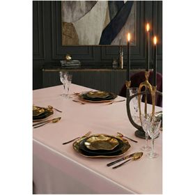 Finezza 140x200 cm Kristal Monoray Kumaş Pudra Dikdörtgen Masa Örtüsü