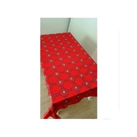 Finezza 150x200 cm İncili İpek Saten kumaş Kırmızı Masa Örtüsü