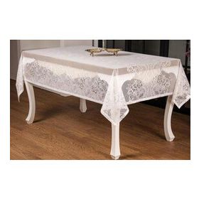 Finezza 155x220 cm Orkide Lüx Raşel Dantel Krem Masa Örtüsü