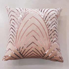 Finezza 16 45x45 cm Gold Sahra Kadife Pul İşlemeli Kırlent