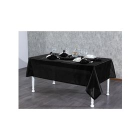 Finezza 160x220 cm 17 Parça 8 Kişilik Kristal Monoray Kumaş Siyah Sofra Takımı