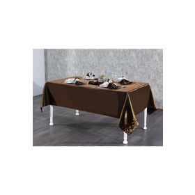Finezza 160x220 cm 17 Parça 8 Kişilik Kristal Monoray KumaşKahve Sofra Takımı