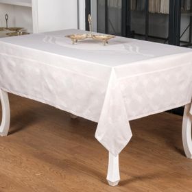 Finezza 160x220 cm Aslı Lüx Jakar Polycotton TP Gri Masa Örtüsü