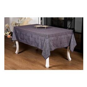 Finezza 160x220 cm Ayda Lüx Jakar Polycotton Füme TP Kumaş Masa Örtüsü