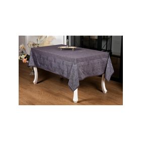 Finezza 160x220 cm Ayda Lüx Jakar Polycotton Füme TP Kumaş Masa Örtüsü
