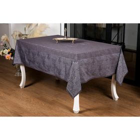 Finezza 160x220 cm Ayda Lüx Jakar Polycotton Füme TP Kumaş Masa Örtüsü