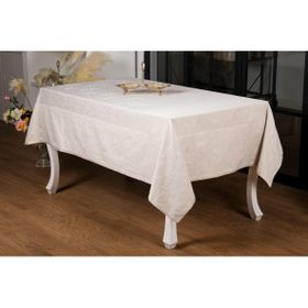 Finezza 160x220 cm Ayda Lüx Jakar Polycotton Gri TP Kumaş Masa Örtüsü