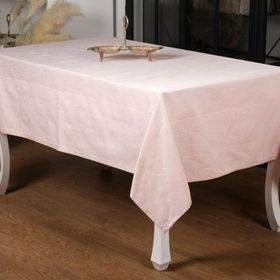 Finezza 160x220 cm Ayda Lüx Jakar Polycotton Pudra TP Kumaş Masa Örtüsü