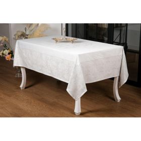 Finezza 160x220 cm Ayda Lüx Jakar Polycotton Taş TP Kumaş Masa Örtüsü