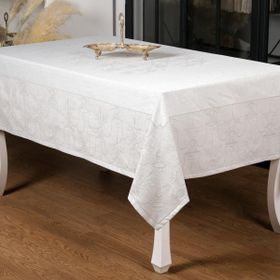 Finezza 160x220 cm Ayda Lüx Jakar Polycotton Taş TP Kumaş Masa Örtüsü