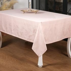 Finezza 160x220 cm Çınar Lüx Jakar Bambu Kumaş Pudra Masa Örtüsü