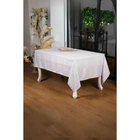 Finezza 160x220 cm Lida LüxJakar Bambu Kumaş Gri Masa Örtüsü