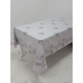 Finezza 160x220 cm Müge Lüx Jakar Kumaş Mor Dikdörtgen Masa Örtüsü