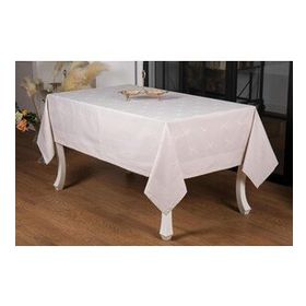 Finezza 160x220 cm Rana Lüx Jakar Polycotton Gri Kumaş Masa Örtüsü