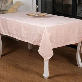 Finezza 160x220 cm Raya Lüx Jakar Bambu Kumaş Pudra Masa Örtüsü