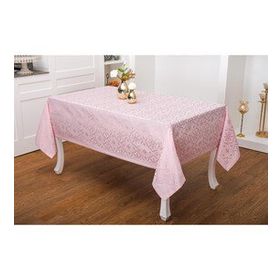 Finezza 160x220 cm Sare Lüx Jakar Kumaş Pudra Dikdörtgen Masa Örtüsü