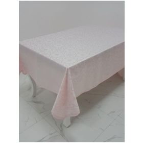 Finezza 160x220 cm Sare Lüx Jakar Kumaş Pudra Dikdörtgen Masa Örtüsü