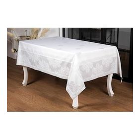 Finezza 160x220 cm Viyana Lüx Jakar Kumaş Gri Dikdörtgen Masa Örtüsü