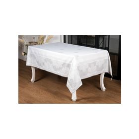 Finezza 160x220 cm Viyana Lüx Jakar Kumaş Gri Dikdörtgen Masa Örtüsü