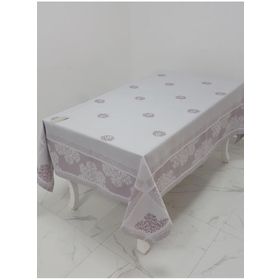 Finezza 160x220 cm Viyana Lüx Jakar Kumaş Mor Dikdörtgen Masa Örtüsü