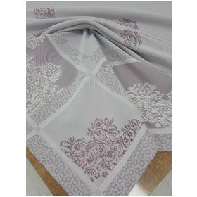 Finezza 160x220 cm Viyana Lüx Jakar Kumaş Mor Dikdörtgen Masa Örtüsü