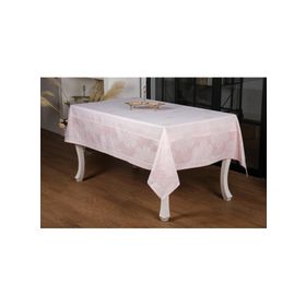 Finezza 160x220 cm Viyana Lüx Jakar Kumaş Pudra Dikdörtgen Masa Örtüsü