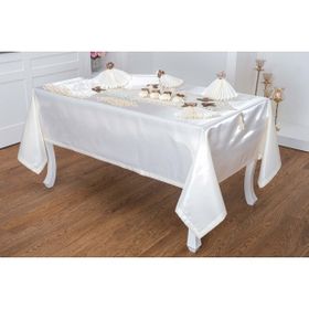 Finezza 160x230 cm 34 Parça 8 Kişilik Afife Kadife Kreme Krem Sofra Takımı