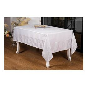 Finezza 160x280 cm Lida Lüx Jakar BambuKumaş Gri Masa Örtüsü