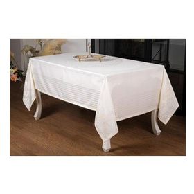 Finezza 160x280 cm Lida Lüx Jakar BambuKumaş Krem Masa Örtüsü
