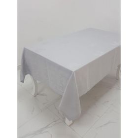 Finezza 160x280 cm Raya Lüx Jakar Bambu Kumaş Gri Dikdörtgen Masa Örtüsü