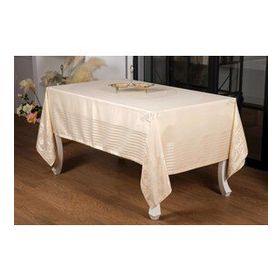 Finezza 160x320 cm Lida Lüx Jakar Bambu Kumaş Bej Masa Örtüsü