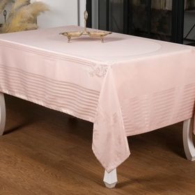 Finezza 160x320 cm Mona Lüx Jakar Bambu Kumaş Pudra Masa Örtüsü