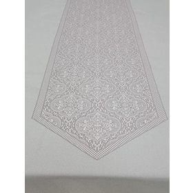 Finezza 160x320 cm Roma Lüx Jakar Kumaş Mor Dikdörtgen Masa Örtüsü