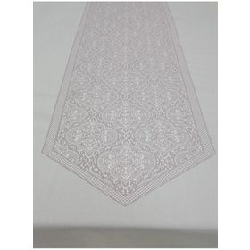 Finezza 160x320 cm Roma Lüx Jakar Kumaş Mor Dikdörtgen Masa Örtüsü