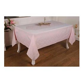 Finezza 160x320 cm Roma Lüx Jakar Kumaş Pudra Dikdörtgen Masa Örtüsü