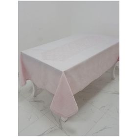 Finezza 160x320 cm Roma Lüx Jakar Kumaş Pudra Dikdörtgen Masa Örtüsü