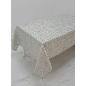 Finezza 160x320 cm Sare Lüx Jakar Kumaş Taş Dikdörtgen Masa Örtüsü