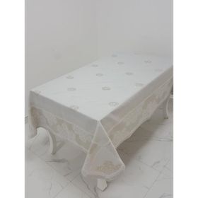 Finezza 160x320 cm Viyana Lüx Jakar Kumaş Taş Dikdörtgen Masa Örtüsü