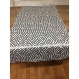 Finezza 40x140 cm Labirent Geometrik Desenli jakar Kumaş Gri Ekru Runner