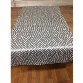 Finezza 40x140 cm Labirent Geometrik Desenli jakar Kumaş Gri Ekru Runner