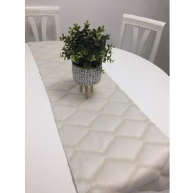 Finezza 40x140 cm Simge Jakar Pamuk Poly Krem Runner